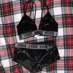 Victoria secret Pink Bralette and underwear set
